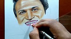 Easy Drawing Tutorial 🔥🤩 Puneeth Rajkumar Tribute Drawing