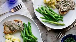 Pork Chops with Creamy Mushroom Gravy