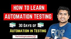 How to Learn Automation Testing | Automation Testing Tutorial for Beginners | Day 3