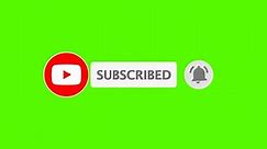 Subscribe, Bell Icon, Green Screen. Free Stock Video