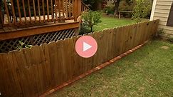 How to Add a Brick Border Under a Fence