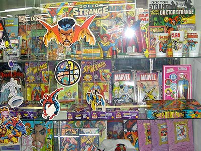 Howard Hallis' Dr. Strange collection on exhibit at Meltdown Comics in LA