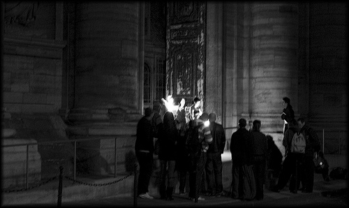 Fire performers, St. Sulpice, Nuit Blanche, Paris, 2009