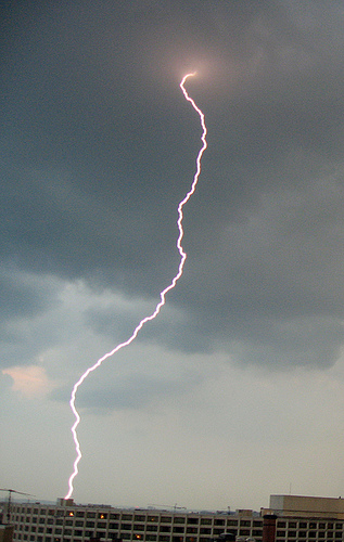 Lightning hit, Washington, DC, June 10, 2008