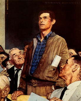 Norman Rockwell Freedom Of Speech