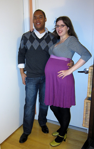 Valentine's Day date--23 weeks pregnant!