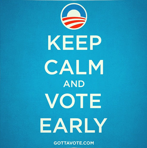 Here&#8217;s where to find out if you can (the vote early part, not the keep calm part).