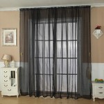 Black Sheer Scarf Valance