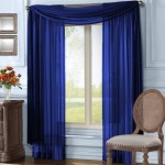 Blue Sheer Scarf Valance