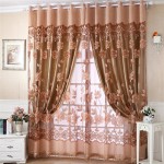 Brown Sheer Scarf Valance