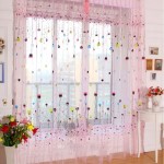 Pink Sheer Scarf Valance