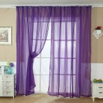 Purple Sheer Scarf Valance