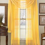 Yellow Sheer Scarf Valance