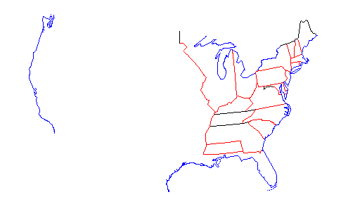 United States Map Of 1800