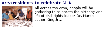 A partial screenshot of oanow.com, which reads 'All across the area, people will be gathering to celebrate the birthday and life of civil rights leader Dr. Martin Luther King Jr...'