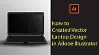 How to create vector realistic Laptop Mockup Design || Adobe Illustrator Tutorial