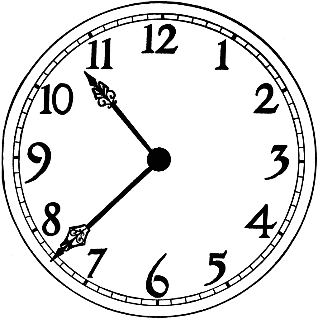 Clipart clock face