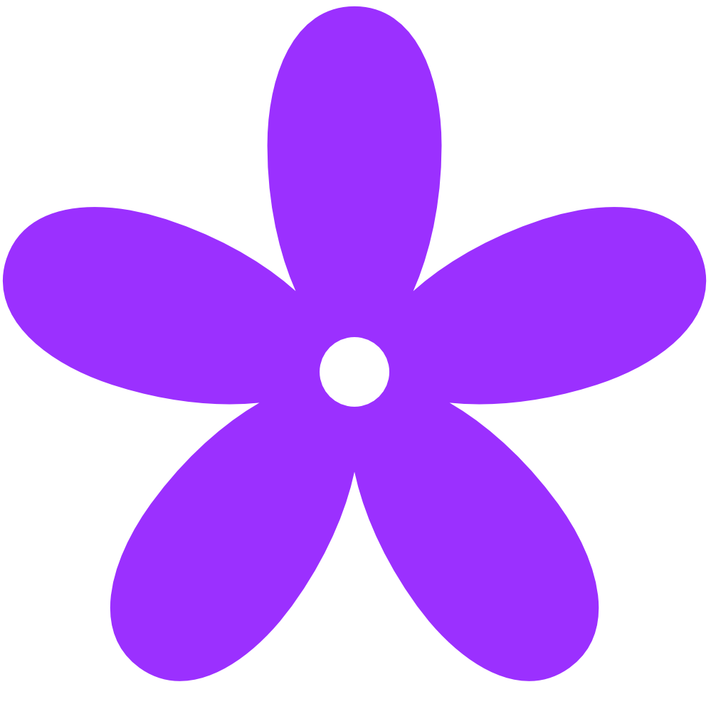 Purple Flower Border Clip Art - Free Clipart Images