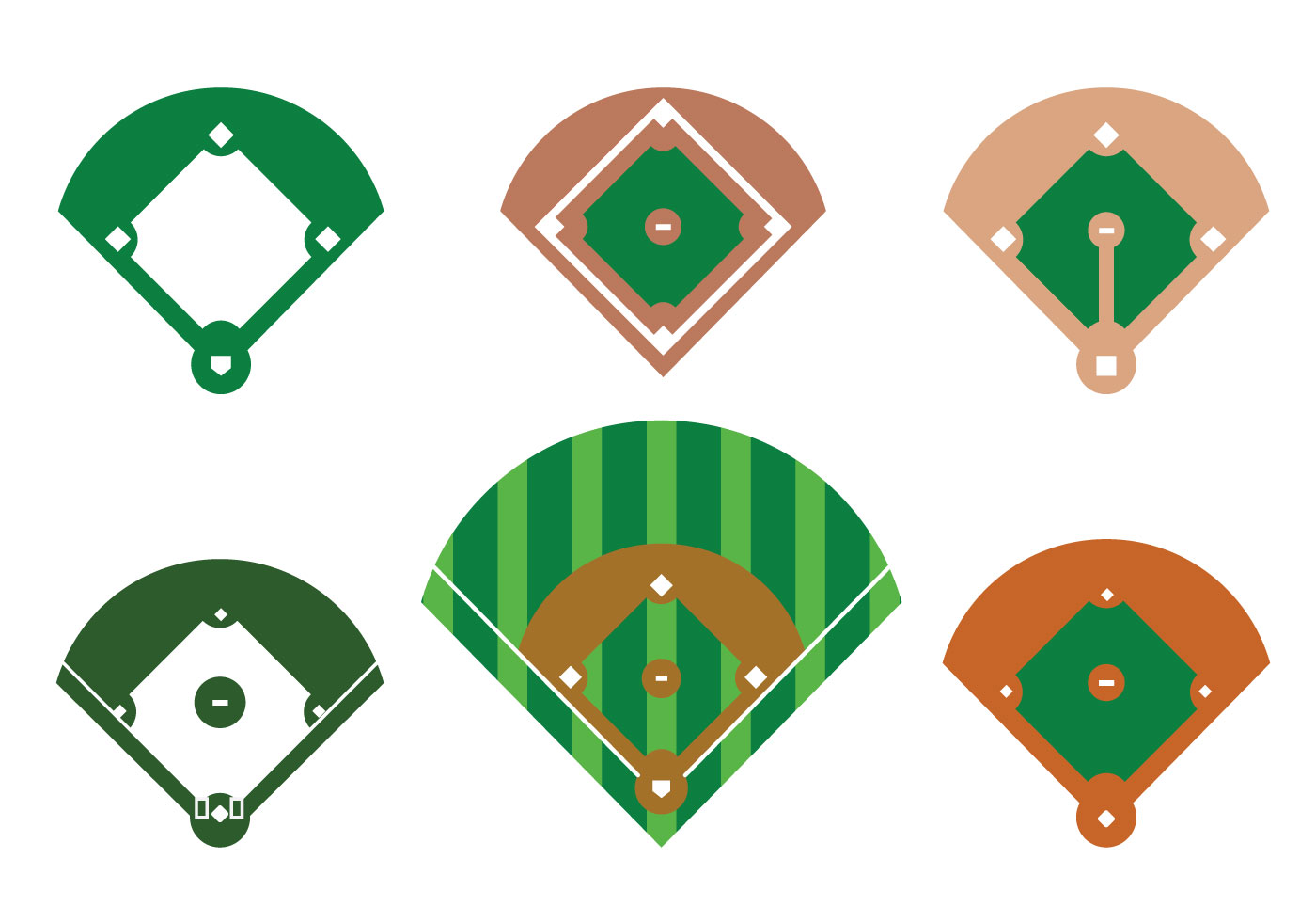 Baseball diamond vector - Download Free Vector Art, Stock Graphics ...