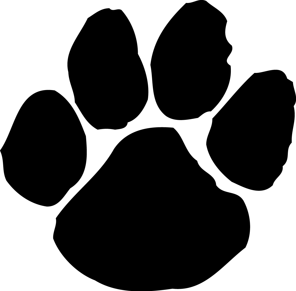 Dog Paw Print Template