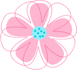 Pink Flower Border Clip Art - Free Clipart Images