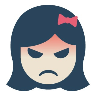 Angry Cartoon Face Girl | Free Download Clip Art | Free Clip Art ...