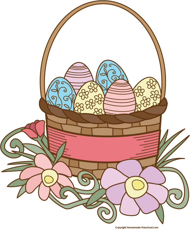 Free Easter Basket Clipart