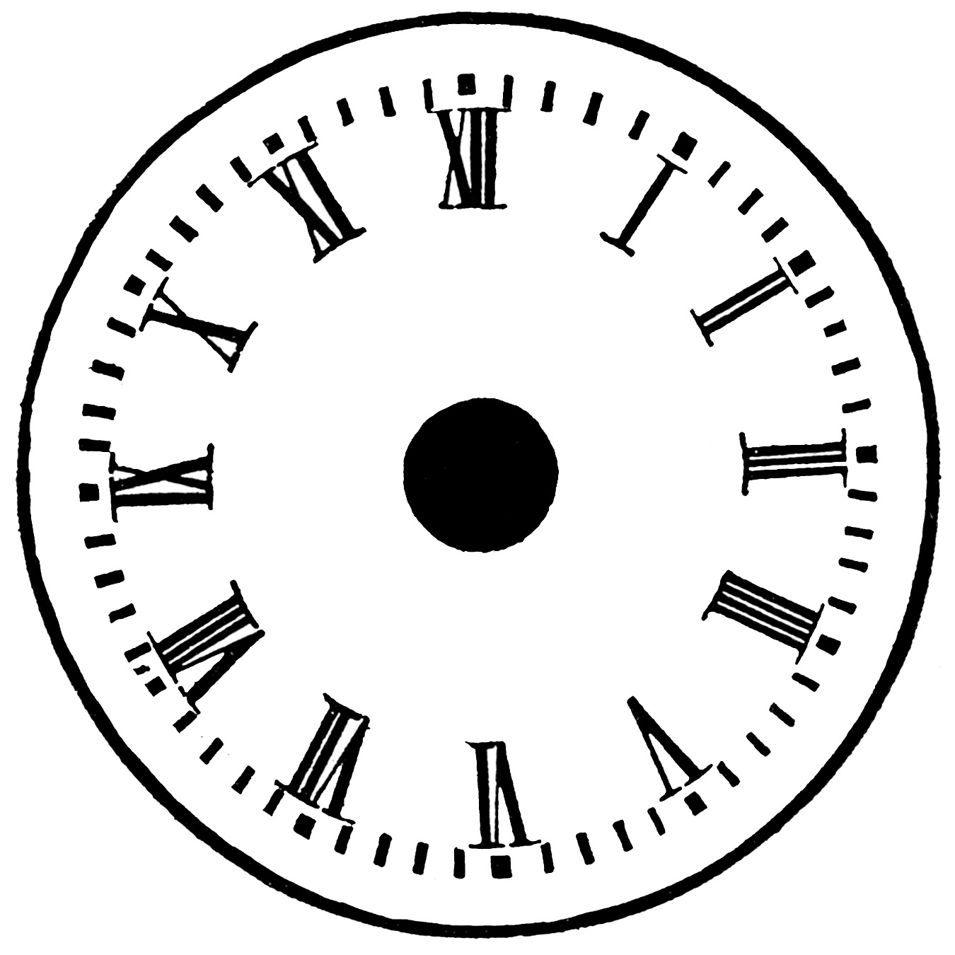 Free Clock Face Template - ClipArt Best