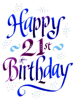 21st birthday clip art images