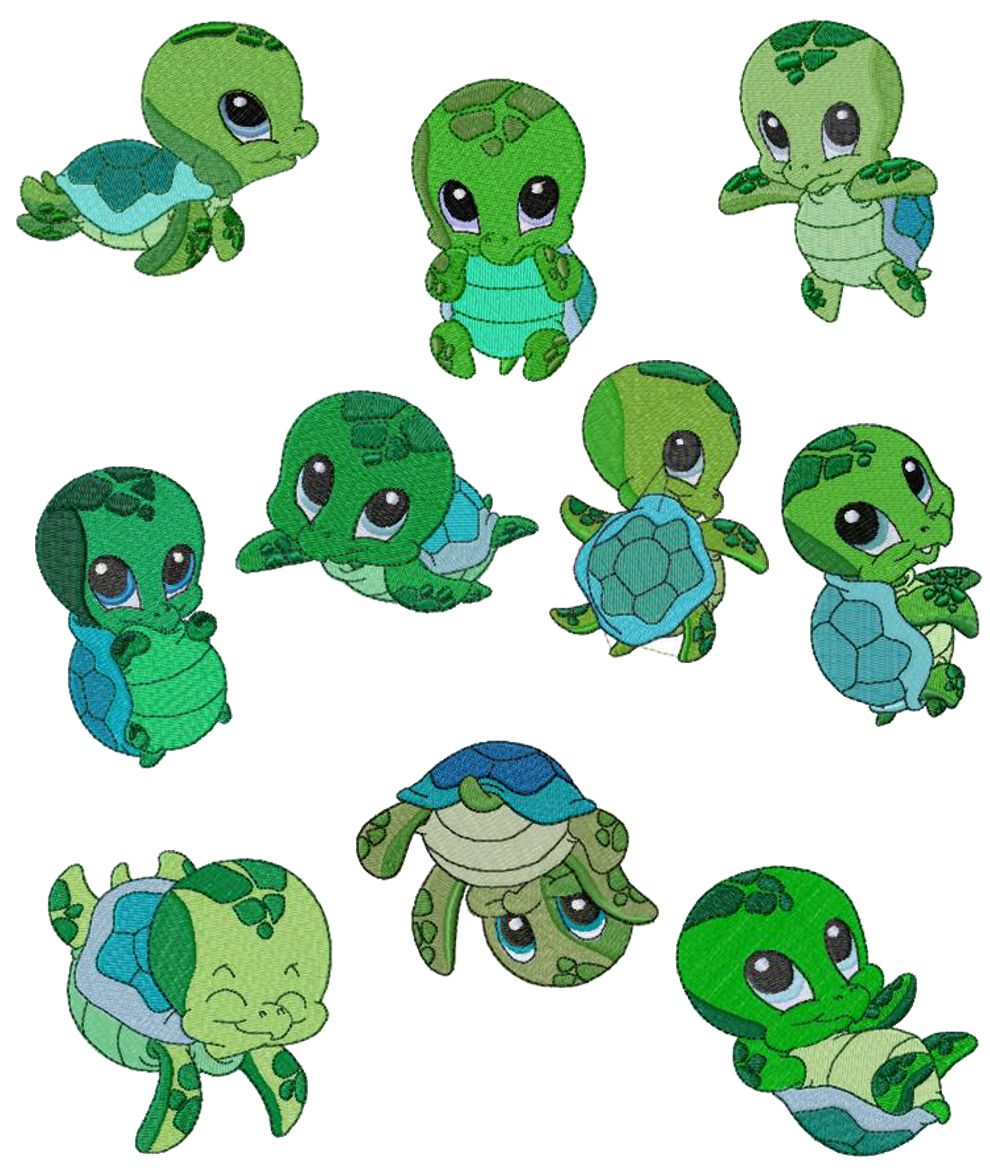 Cute Turtle Art - ClipArt Best