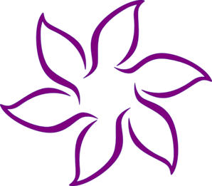 Purple Flower clip art - vector clip art online, royalty free ...