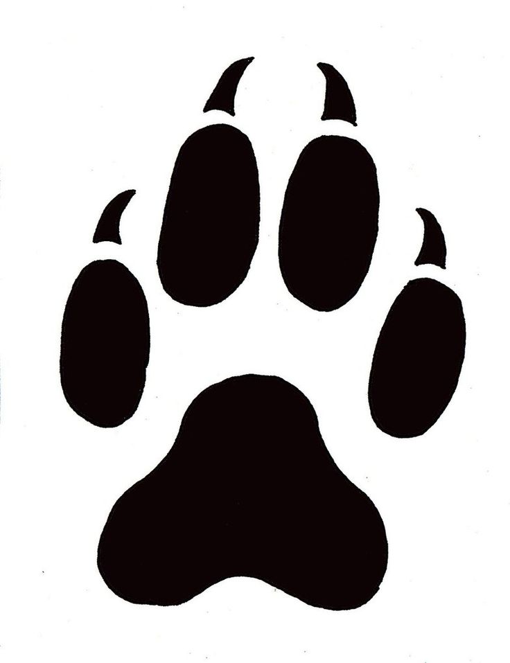 Best Photos of Paw Print Stencil - Cat Paw Print Stencil Printable ...