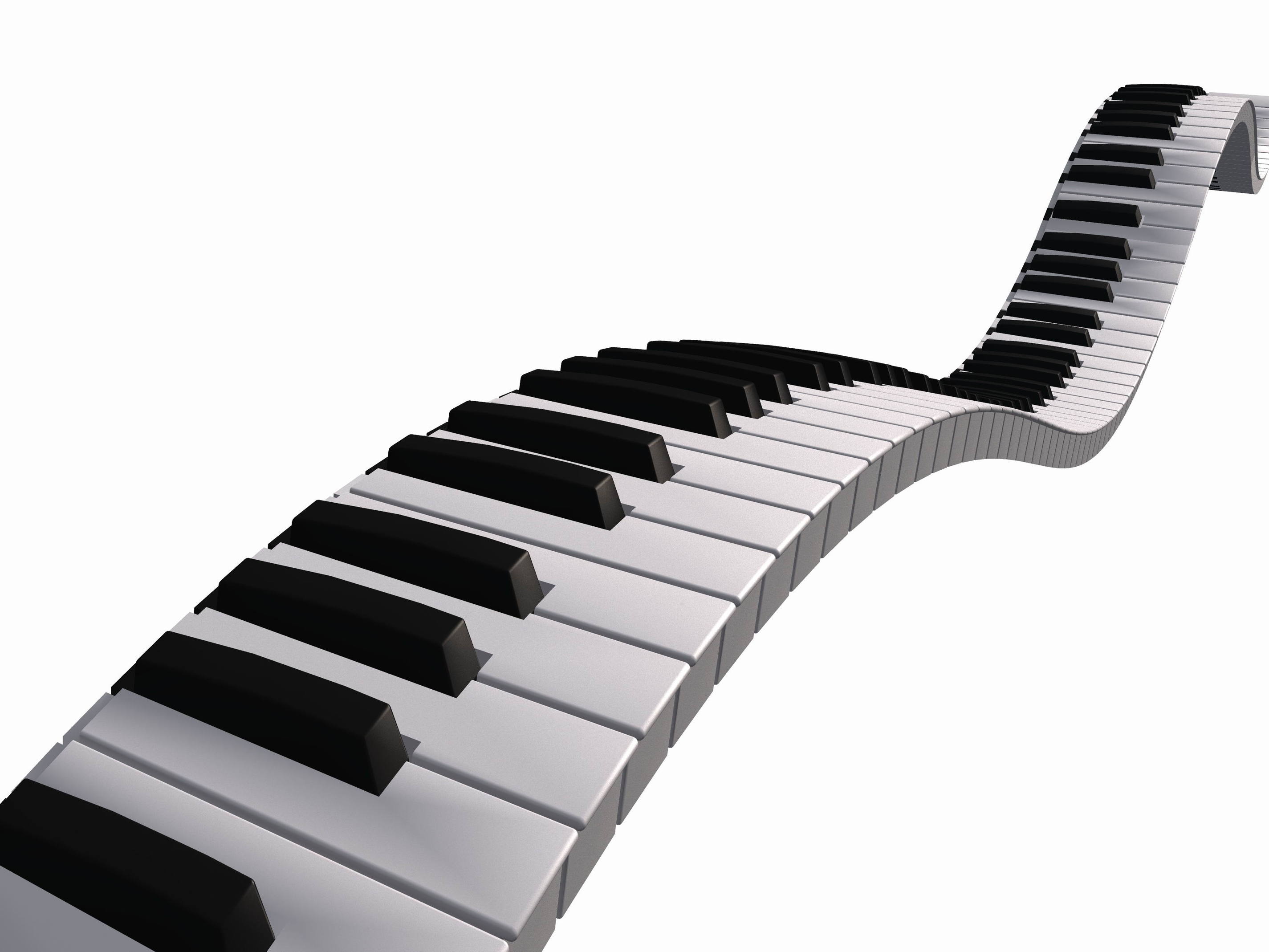 Piano Keys Clipart - Tumundografico