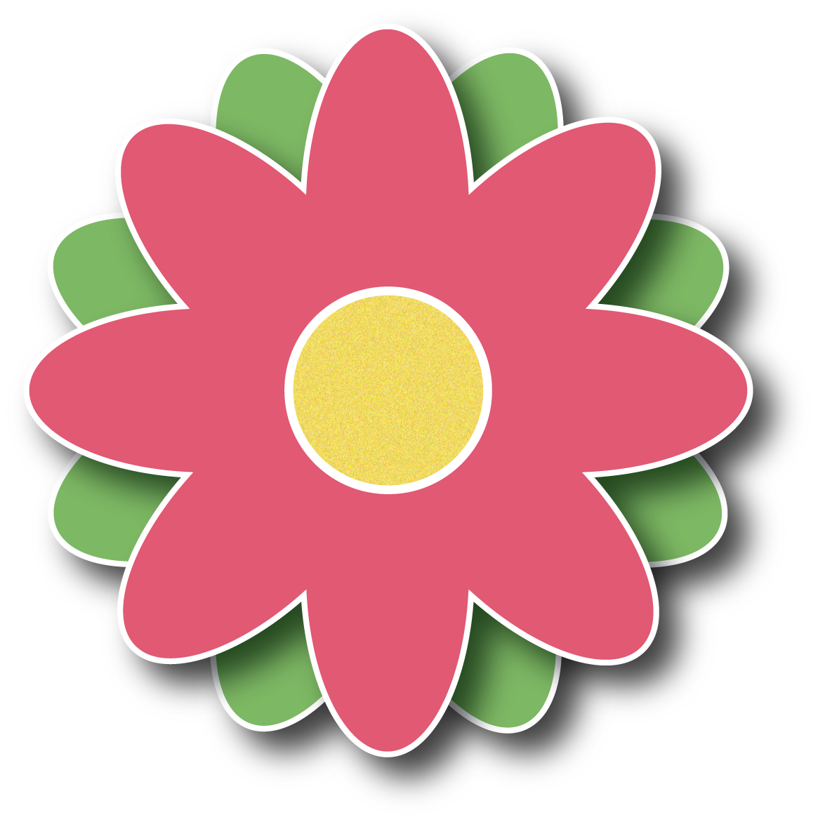 Pink Flower Border Clip Art - Free Clipart Images