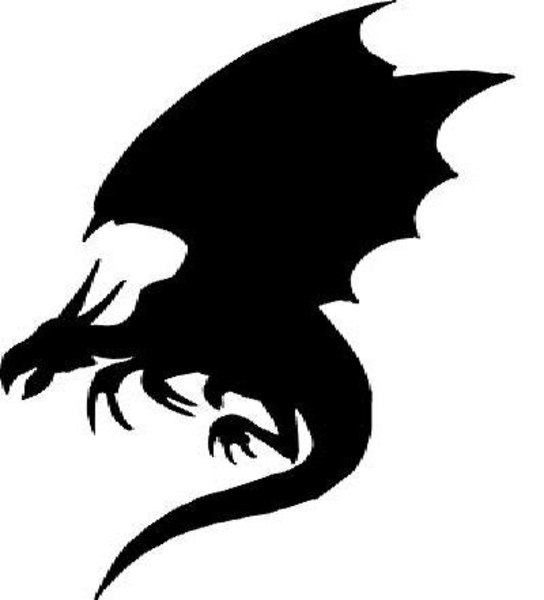 Dragon clipart outline