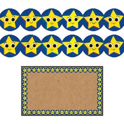 Classroom Border - Smiling Stars Border, Bulletin Board Borders ...