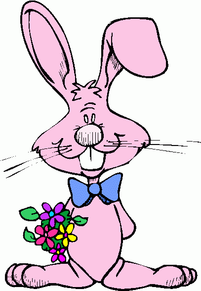 Easter Bunny Clipart Free, Easter Bunny With Eggs Clip Art |