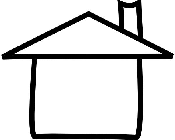 Black house vector clipart