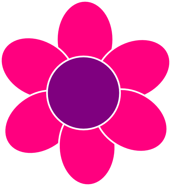 Pink Flower Clip Art - vector clip art online ...