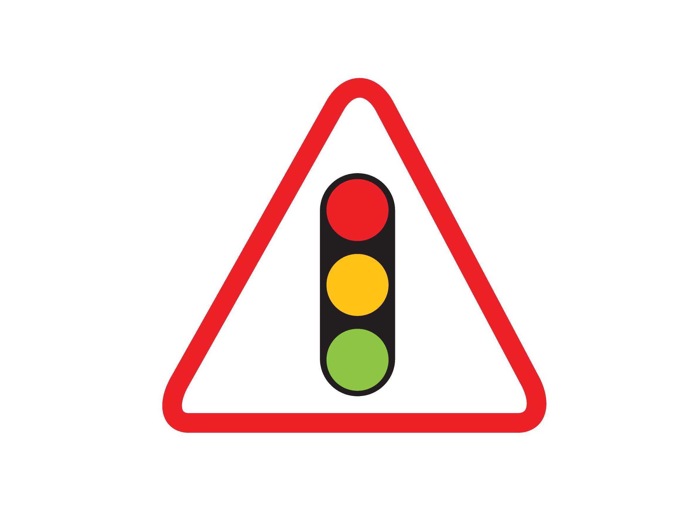 Traffic Light Ahead Sign - ClipArt Best