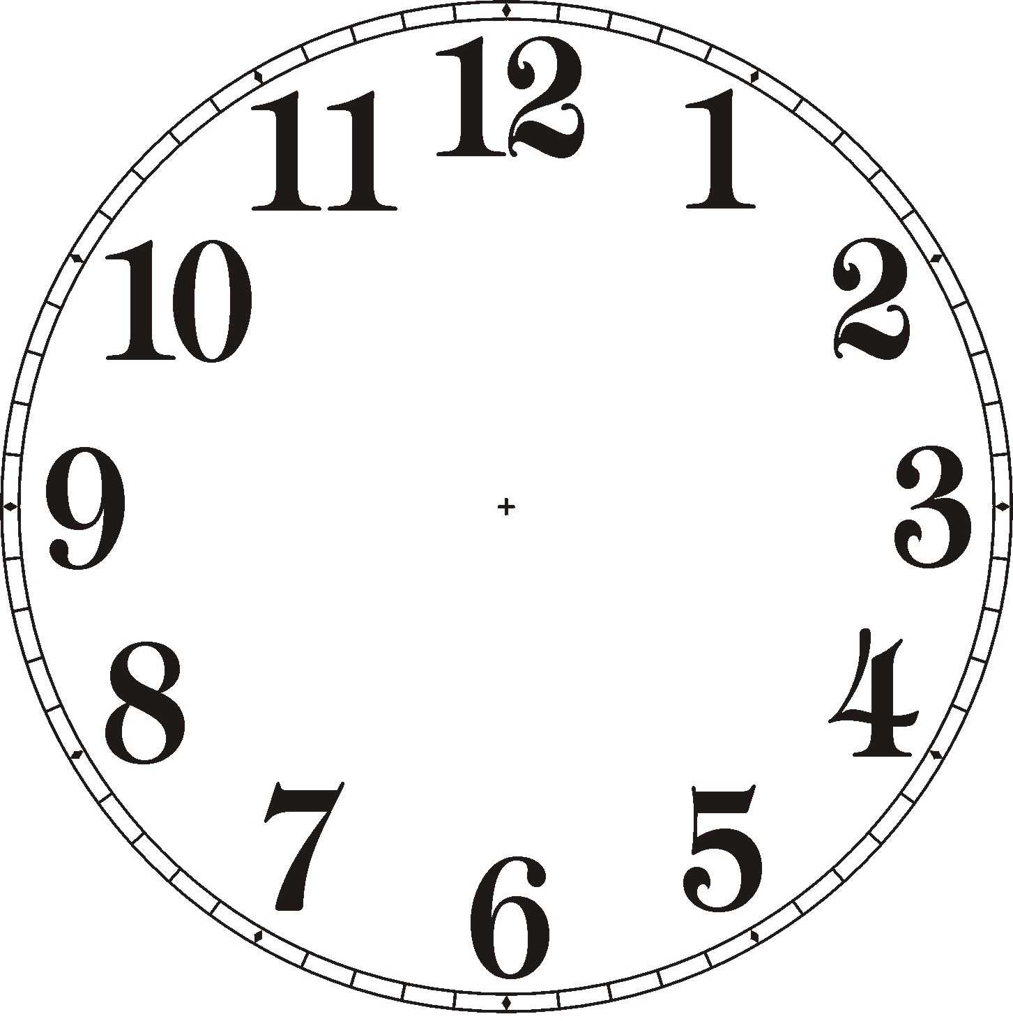 Clock Face Clipart