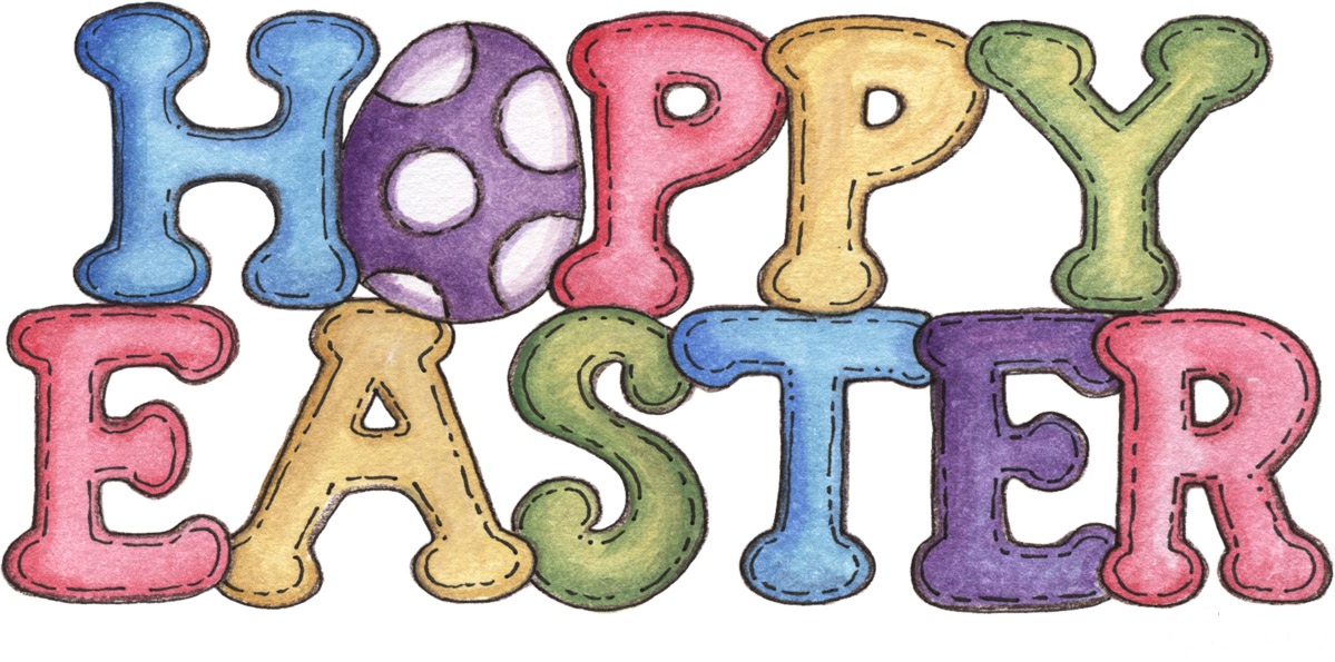 Happy easter sign clipart