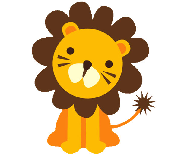 Baby safari animals clip art