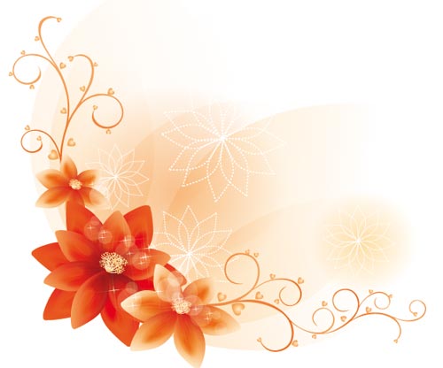 Flower vector frame borders