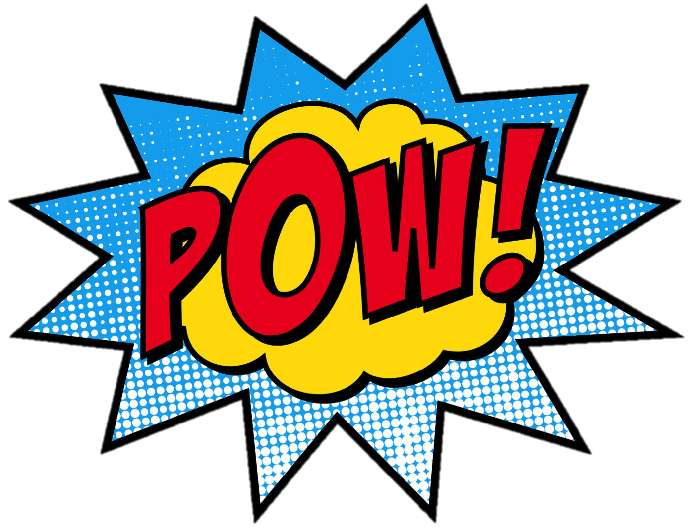 Super Hero Words Clipart