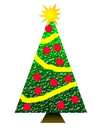 Christmas Clipart - Trees and Wreaths