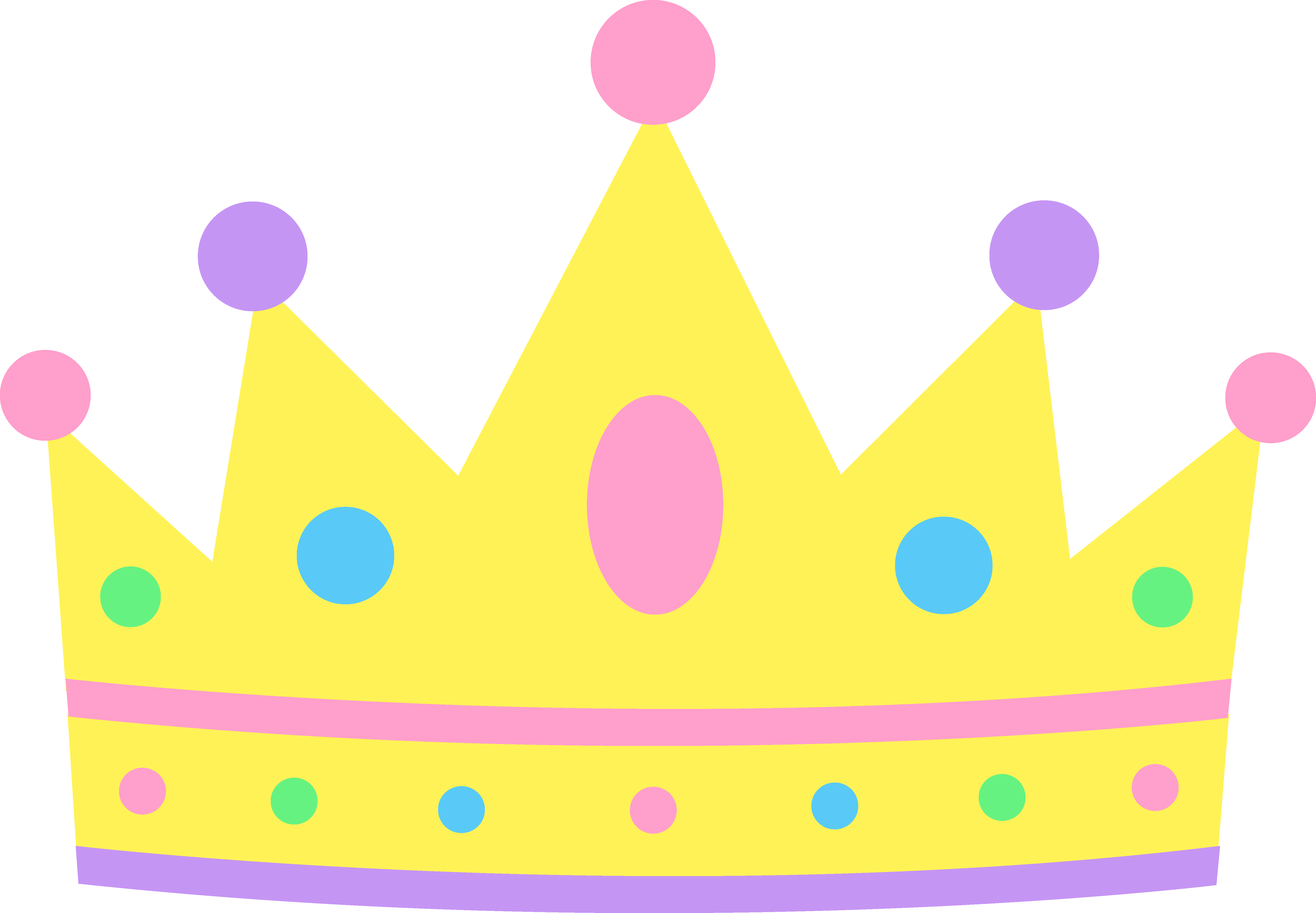 Cartoon princess crown clipart