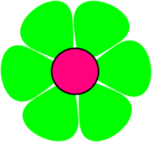 Green Flower Clipart