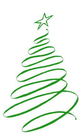 Clip Art Tree Modern Christmas Clipart