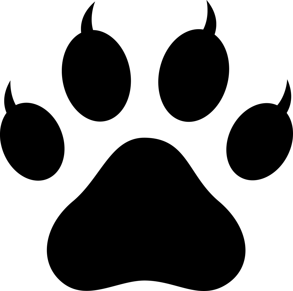 Cat Paw Print Template. cat paw postcards. free puppy dog paw ...